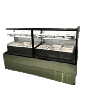 Montefresca BM EVOK Hot 240 Square Glass Bain Marie