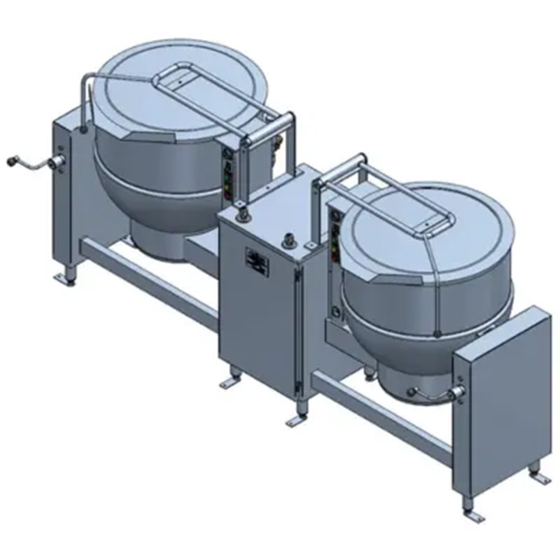 Capdan CT250E/CT250S Double Pot Steam Jacketed Tilting Kettle