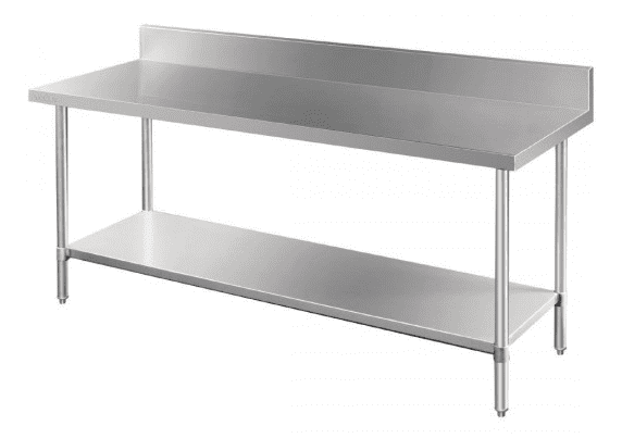 Stainless Steel Table – Plain Top or with Splash Back